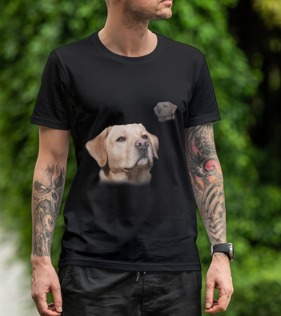 Labrador School Photo Funny Yellow Lab T-Shirt