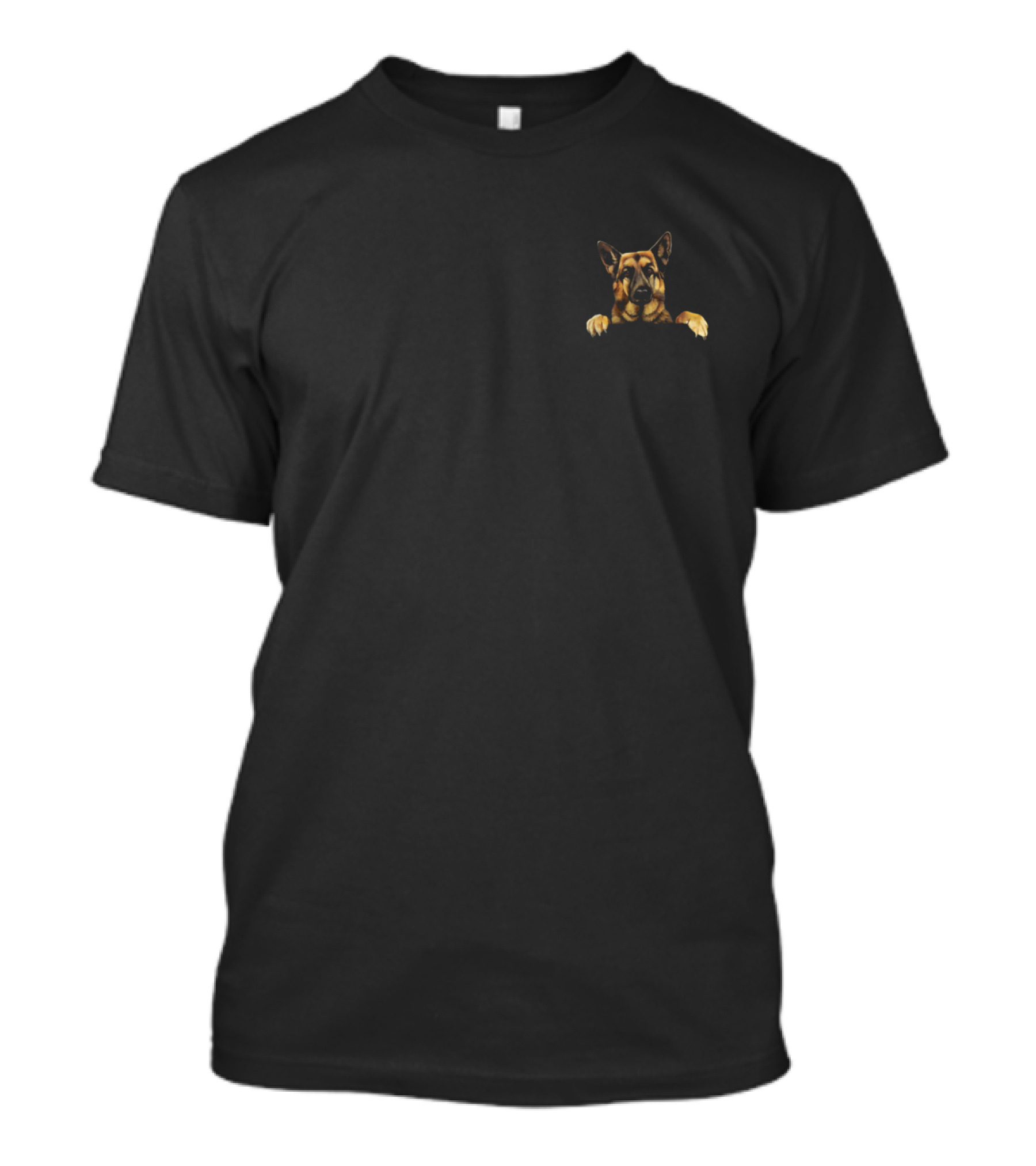 Mens A Cute Little Pocket Pup The Perfect German Shepard T-Shirt