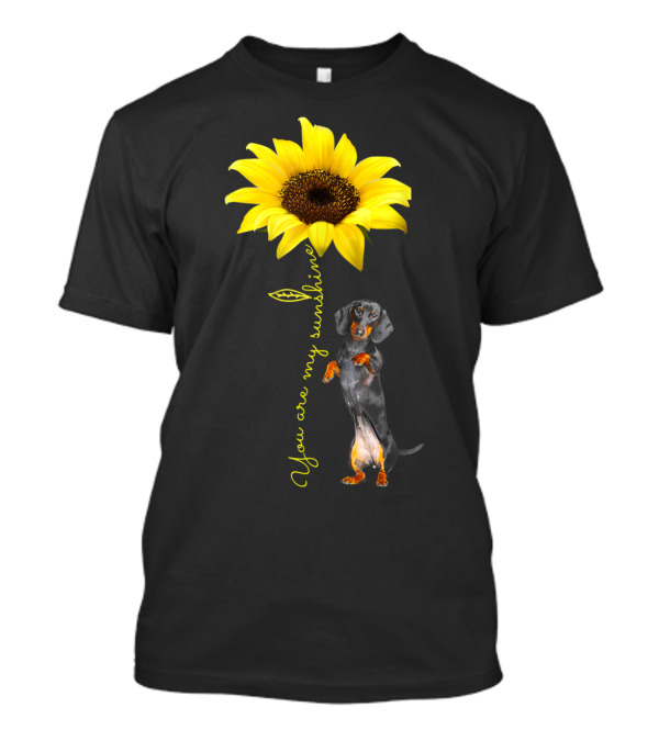You Are My Sunshine Dachshund Doxie Mom Mother Day Sunflower T-Shirt