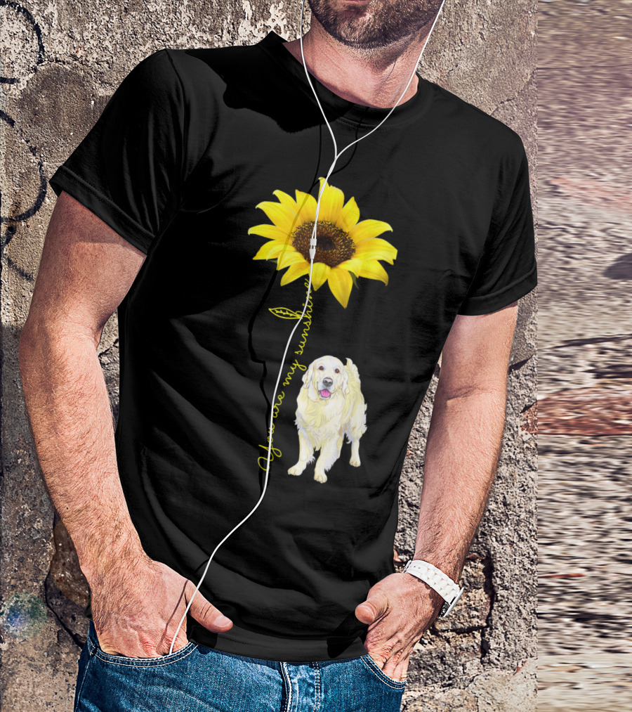 You Are My Sunshine Golden Retriever Mom Mother's Day Sunflower T-Shirt