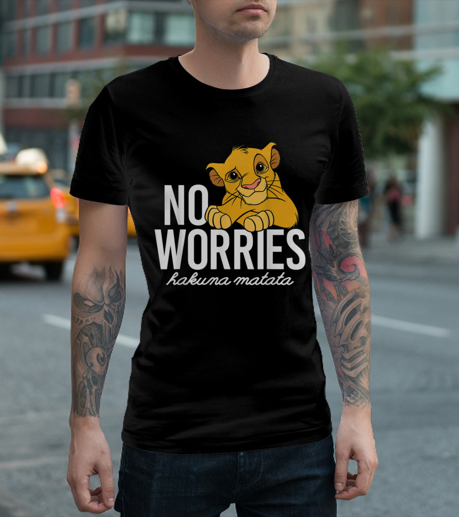 The Lion King No Worries Hakuna Matata Simba Classic Disney T-Shirt