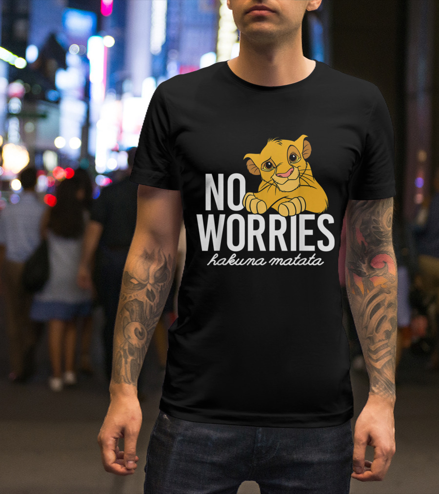 The Lion King No Worries Hakuna Matata Simba Classic Disney T-Shirt