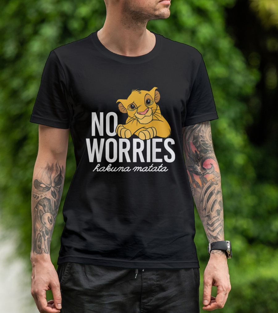 The Lion King No Worries Hakuna Matata Simba Classic Disney T-Shirt