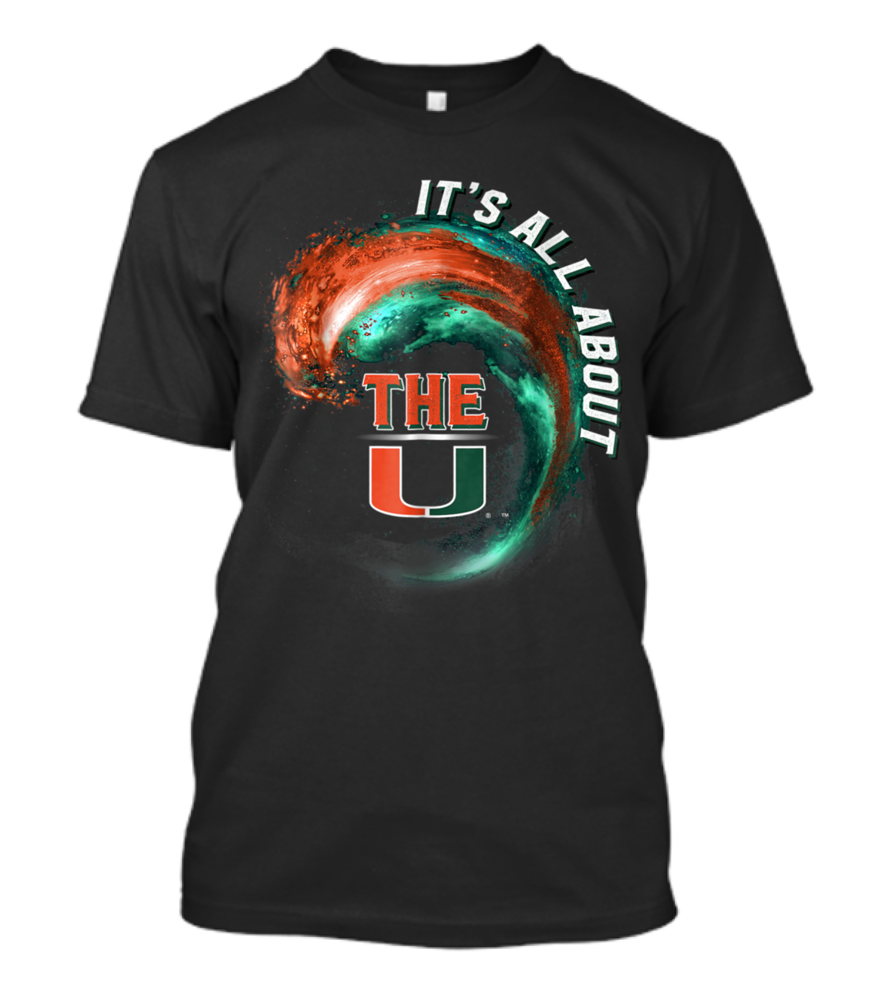 It's All About The U Miami Hurricanes Wave T-Shirt