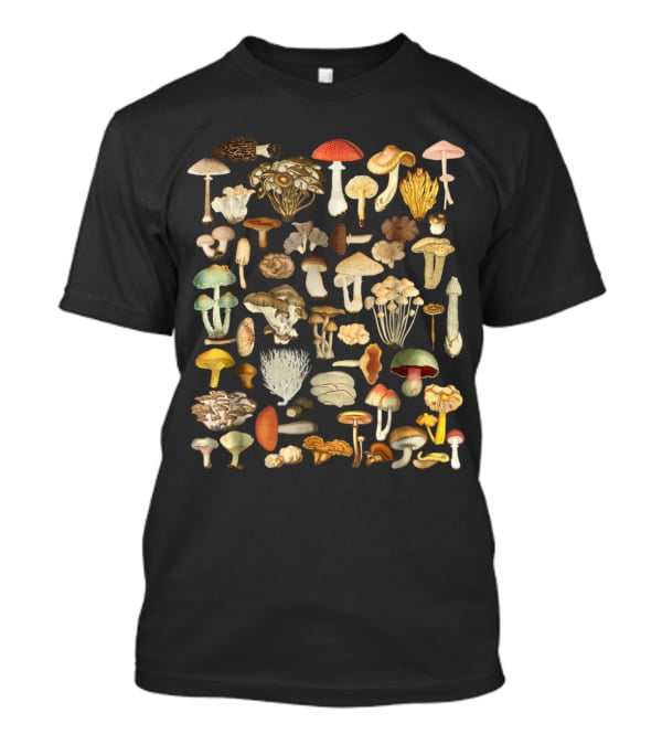 Mushroom Mycology Fungi Foraging Mushroom Whisperer Vintage Fungi Collection T-Shirt