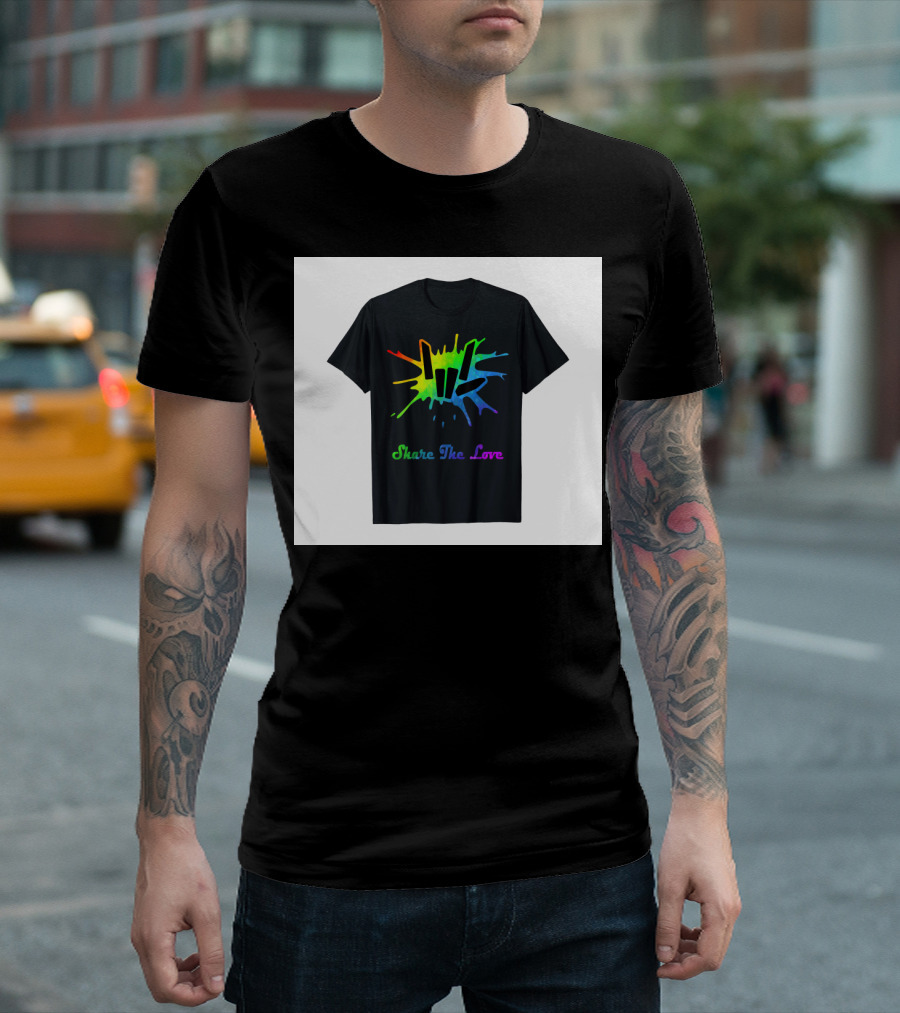 Share the Love Colorful Splash T-Shirt