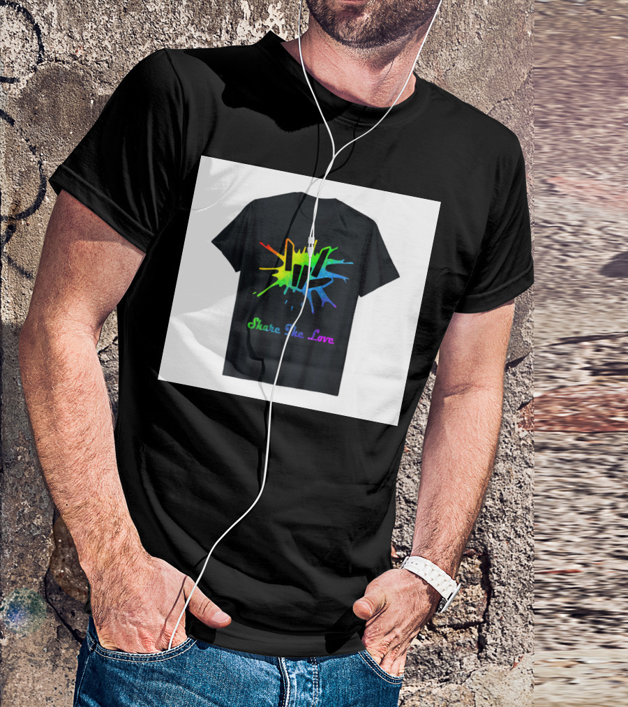 Share The Love Colorful Splash T-Shirt