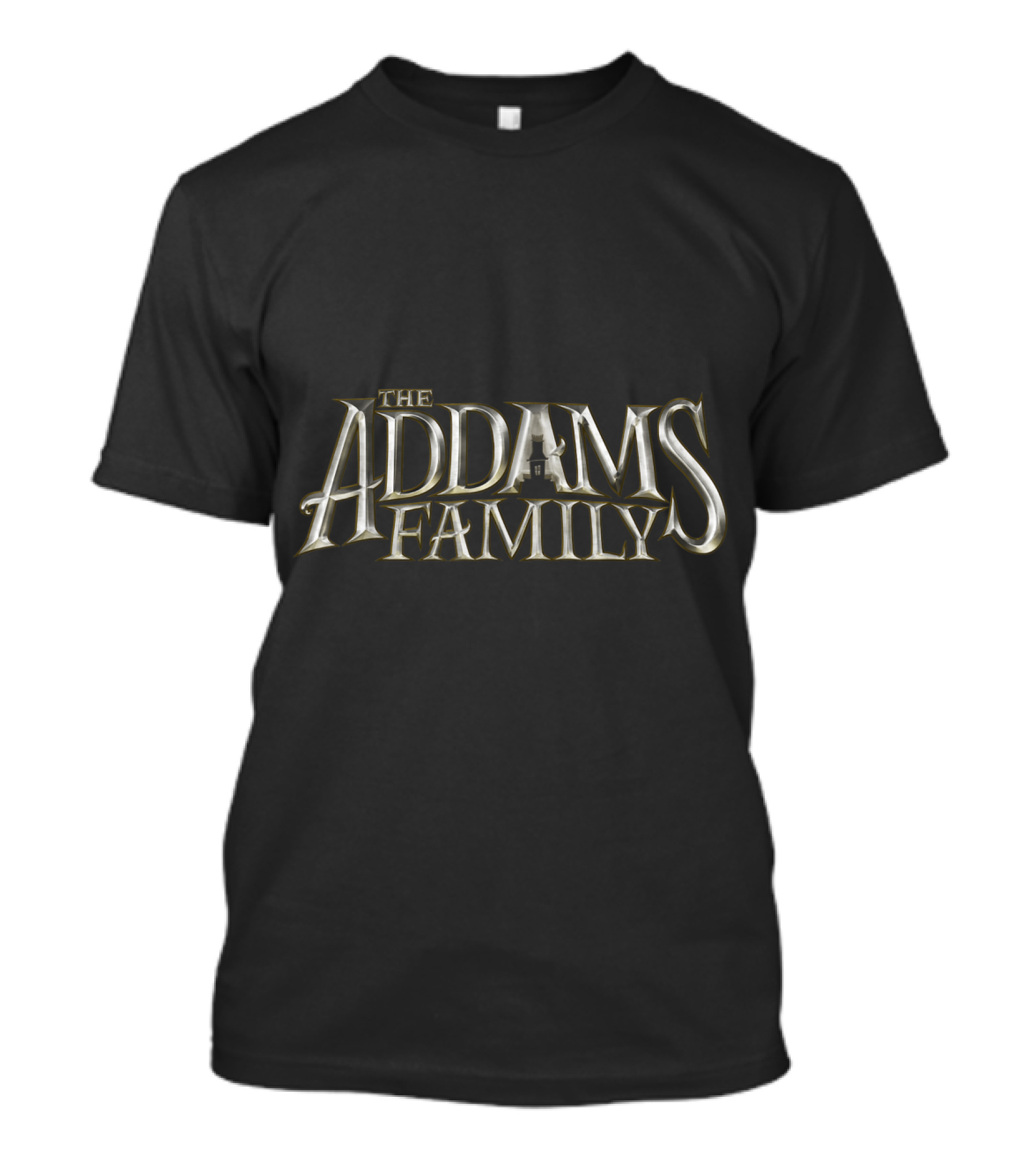 The Addams Family Gold Text Classic T-Shirt