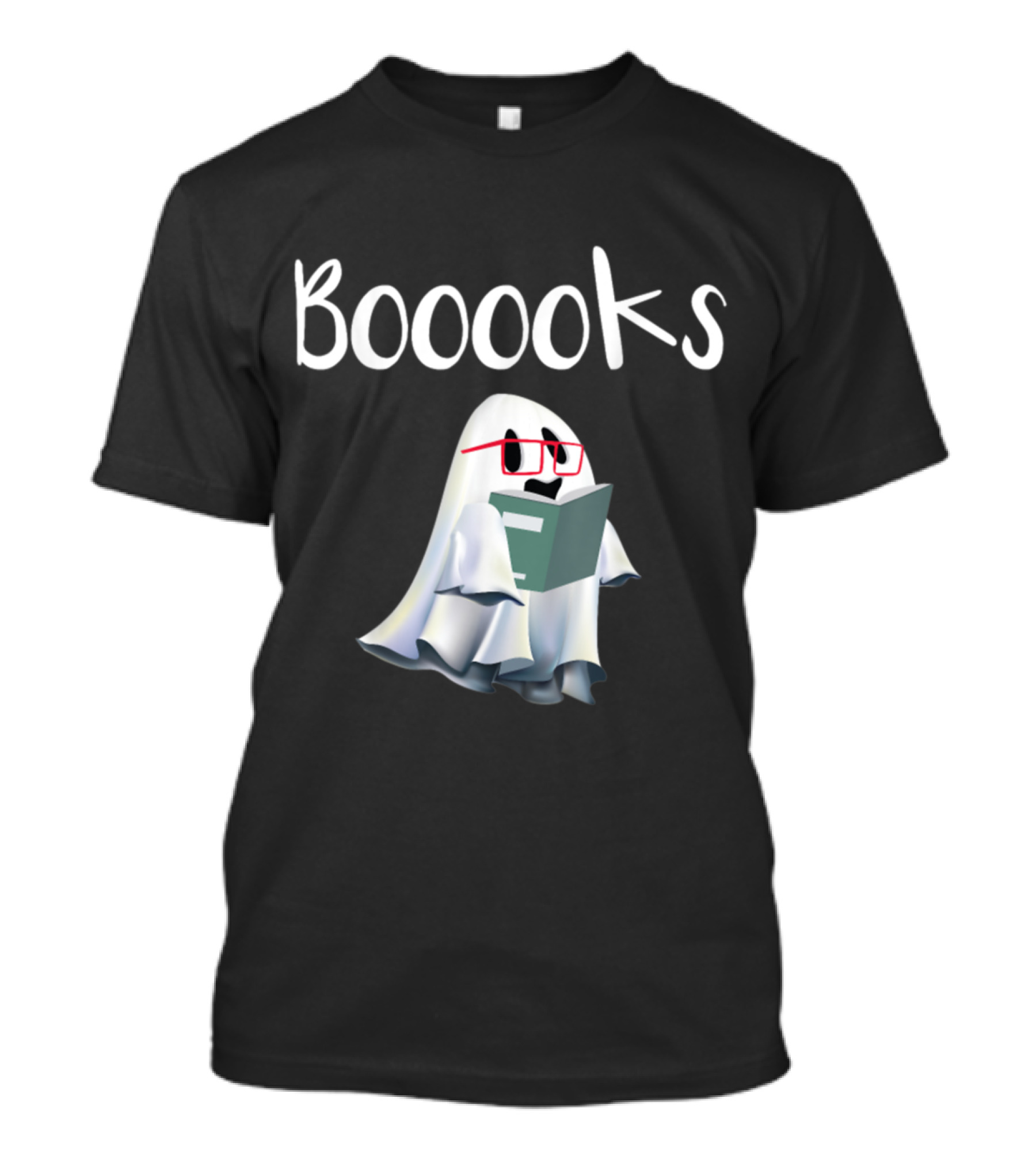 Booooooks Boo Ghost Reading Glasses T-Shirt