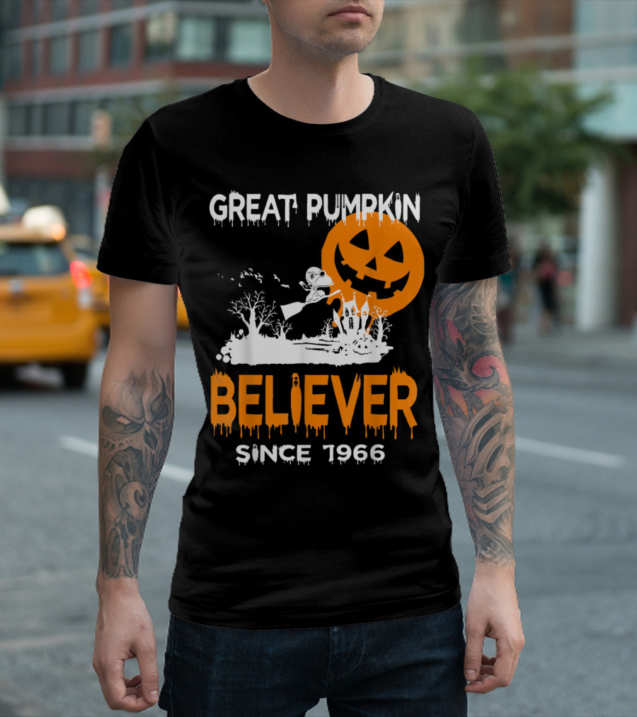Great Pumpkin Believer Since 1966 Halloween Fun T-Shirt