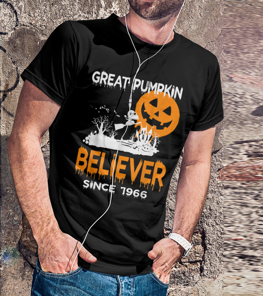 Great Pumpkin Believer Since 1966 Halloween Fun T-Shirt