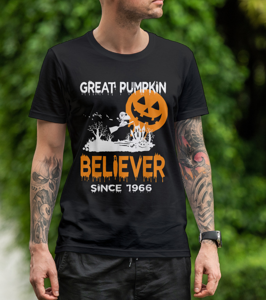 Great Pumpkin Believer Since 1966 Halloween Fun T-Shirt