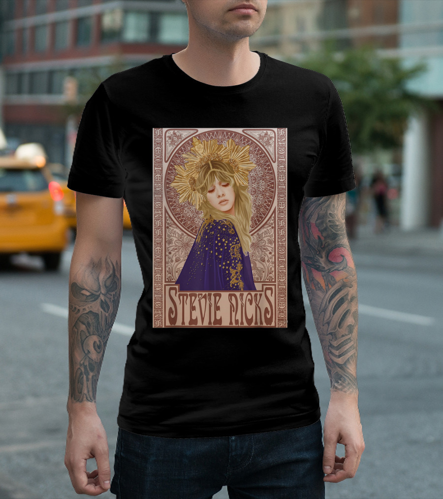 Stevie Nicks Vintage Art Nouveau Style Lady Legend T-Shirt