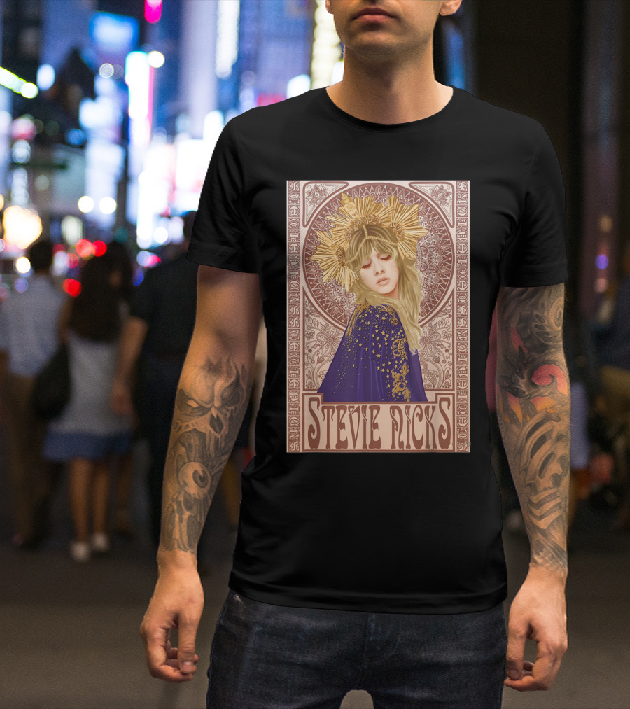 Stevie Nicks Vintage Art Nouveau Style Lady Legend T-Shirt