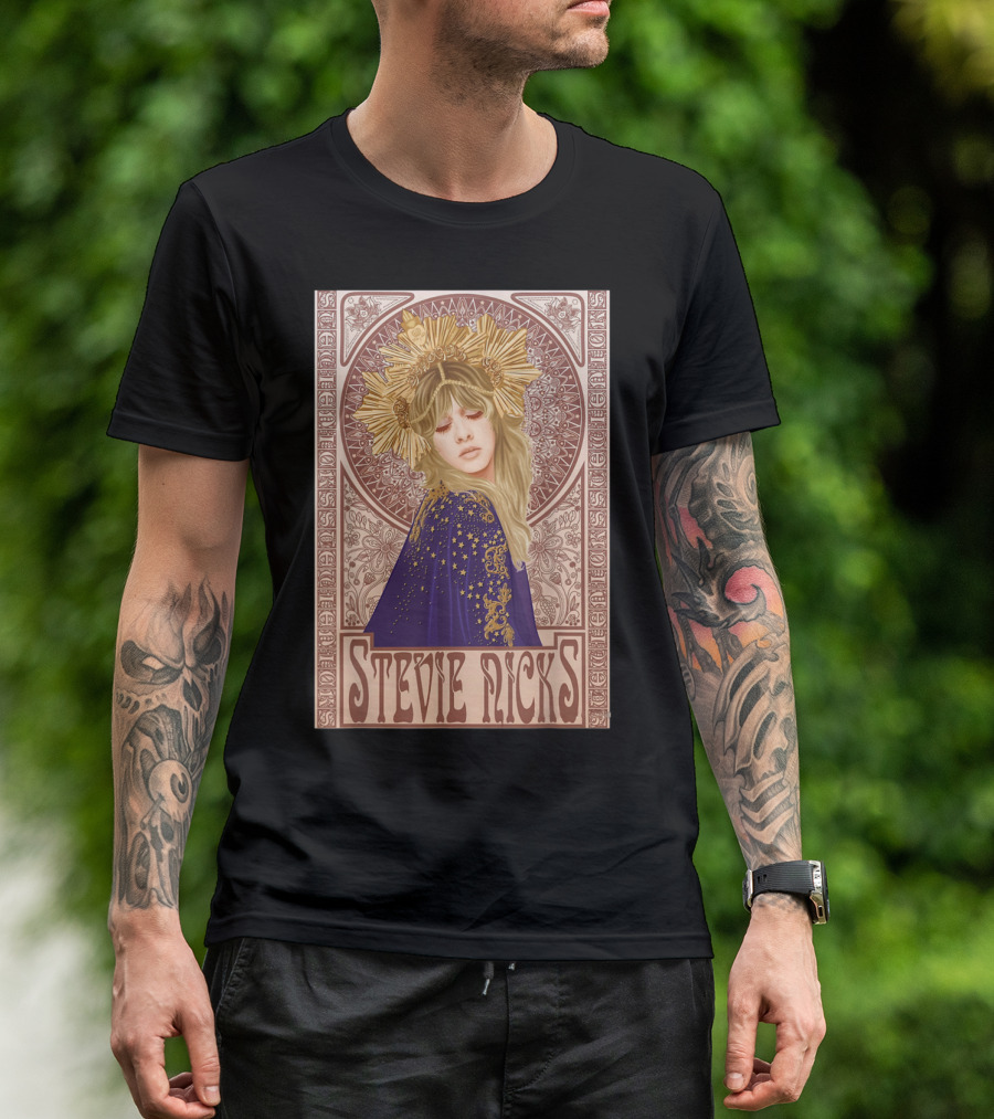 Stevie Nicks Vintage Art Nouveau Style Lady Legend T-Shirt