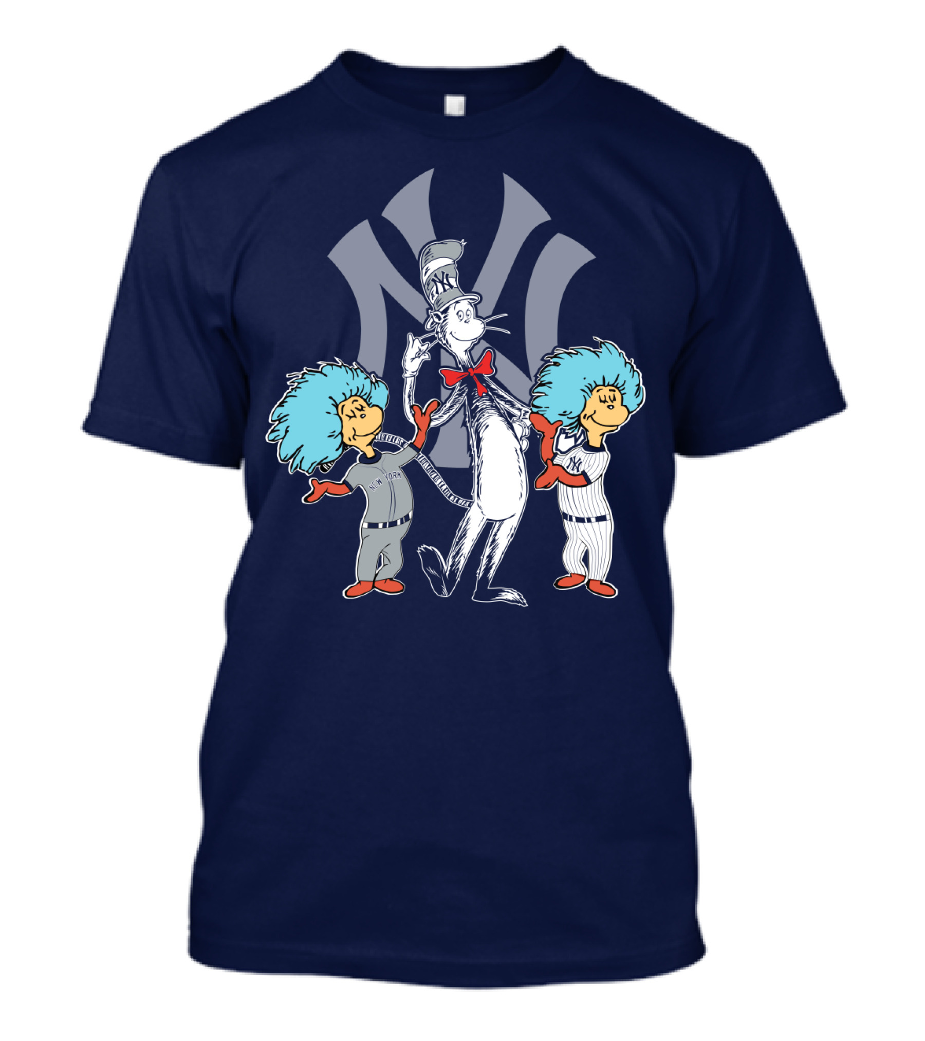 Yankees Cat In The Hat And Thing 1 Thing 2 T-Shirt