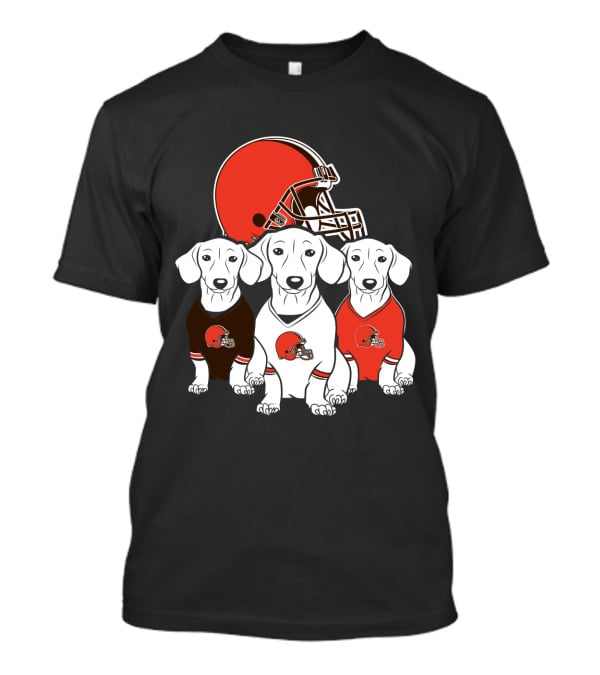 Cleveland Browns Dachshund Dog T-Shirt