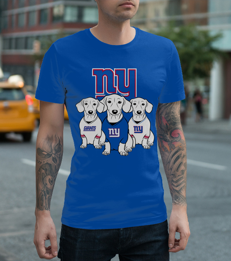 Ny Giants Dachshund Dog T-Shirt