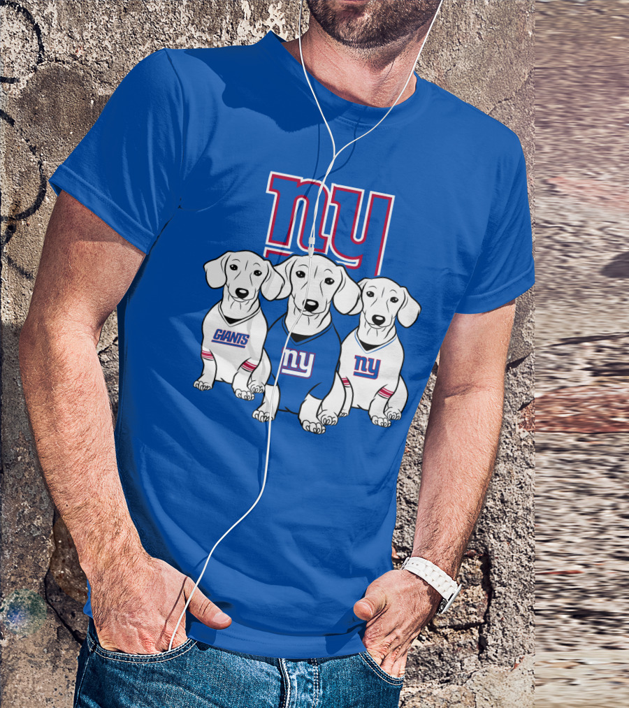 Ny Giants Dachshund Dog T-Shirt