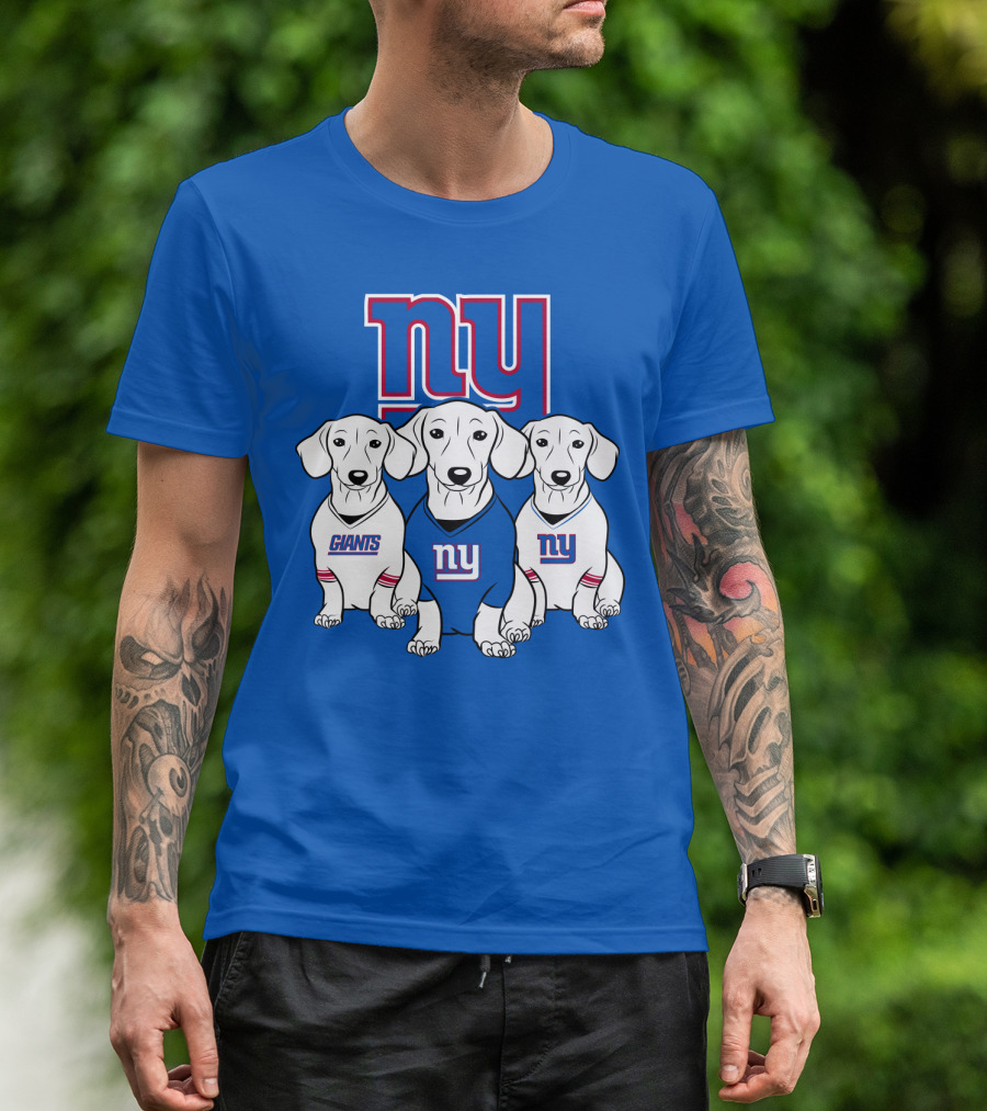 Ny Giants Dachshund Dog T-Shirt