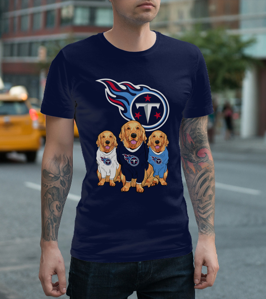 Tennessee Titans Golden Retrievers T-Shirt