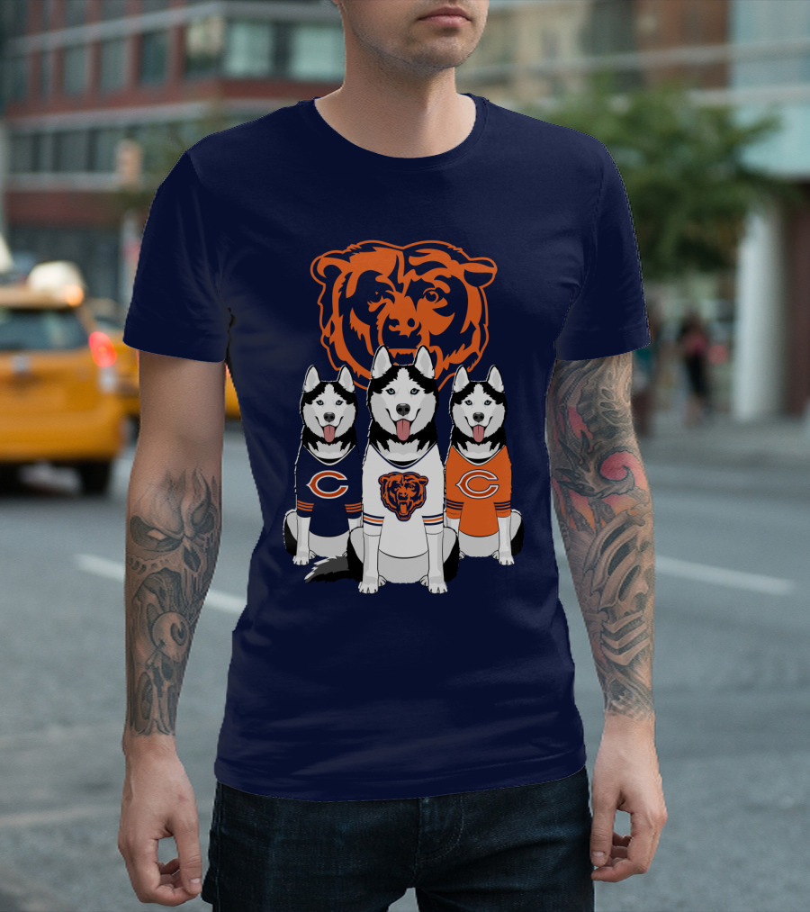 Chicago Bears Triple Husky Fan Gear T-Shirt