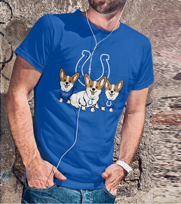 Indianapolis Colts Corgi T-Shirt