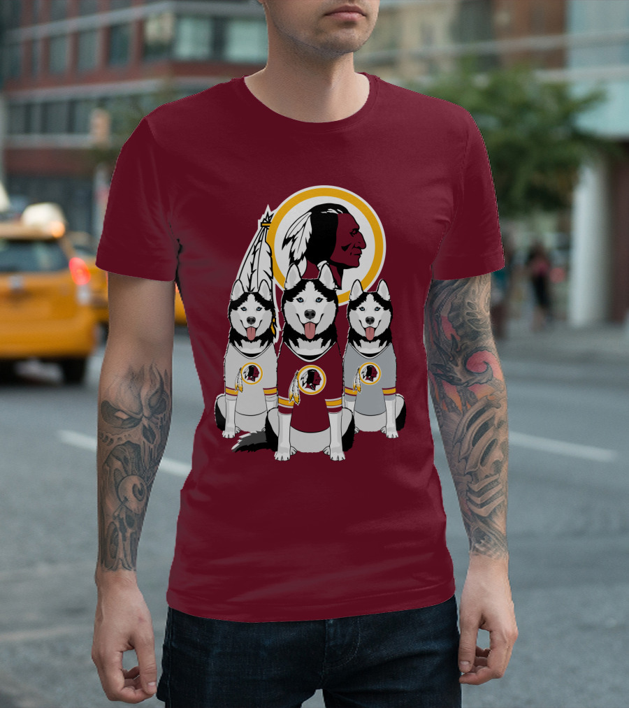 Redskins Husky Dogs T-Shirt