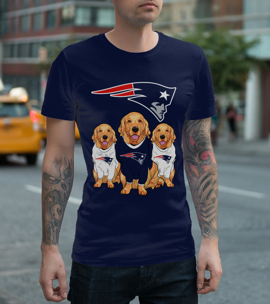 Patriots Logo Golden Retrievers T-Shirt