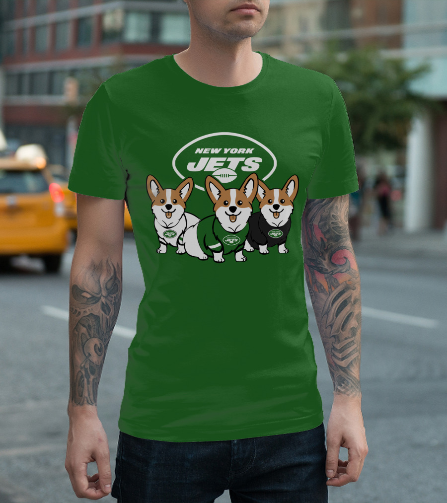 New York Jets Corgi T-Shirt
