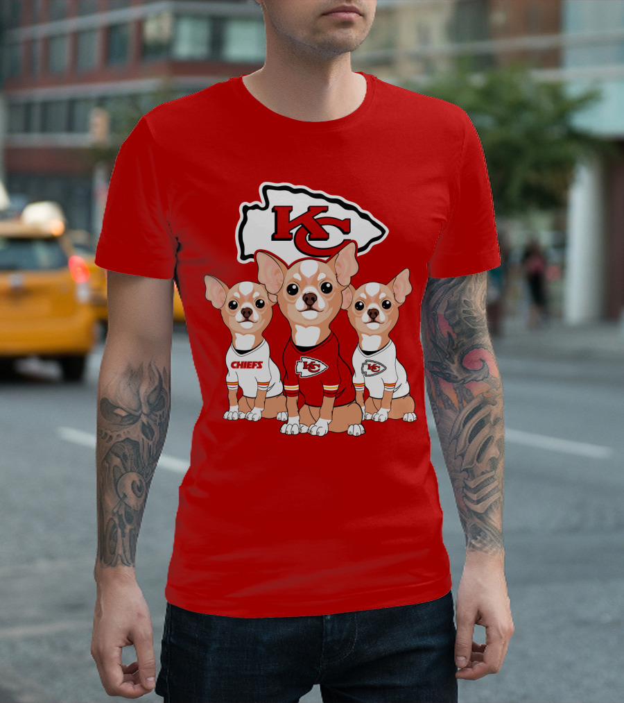 Kansas City Chiefs Chihuahuas T-Shirt