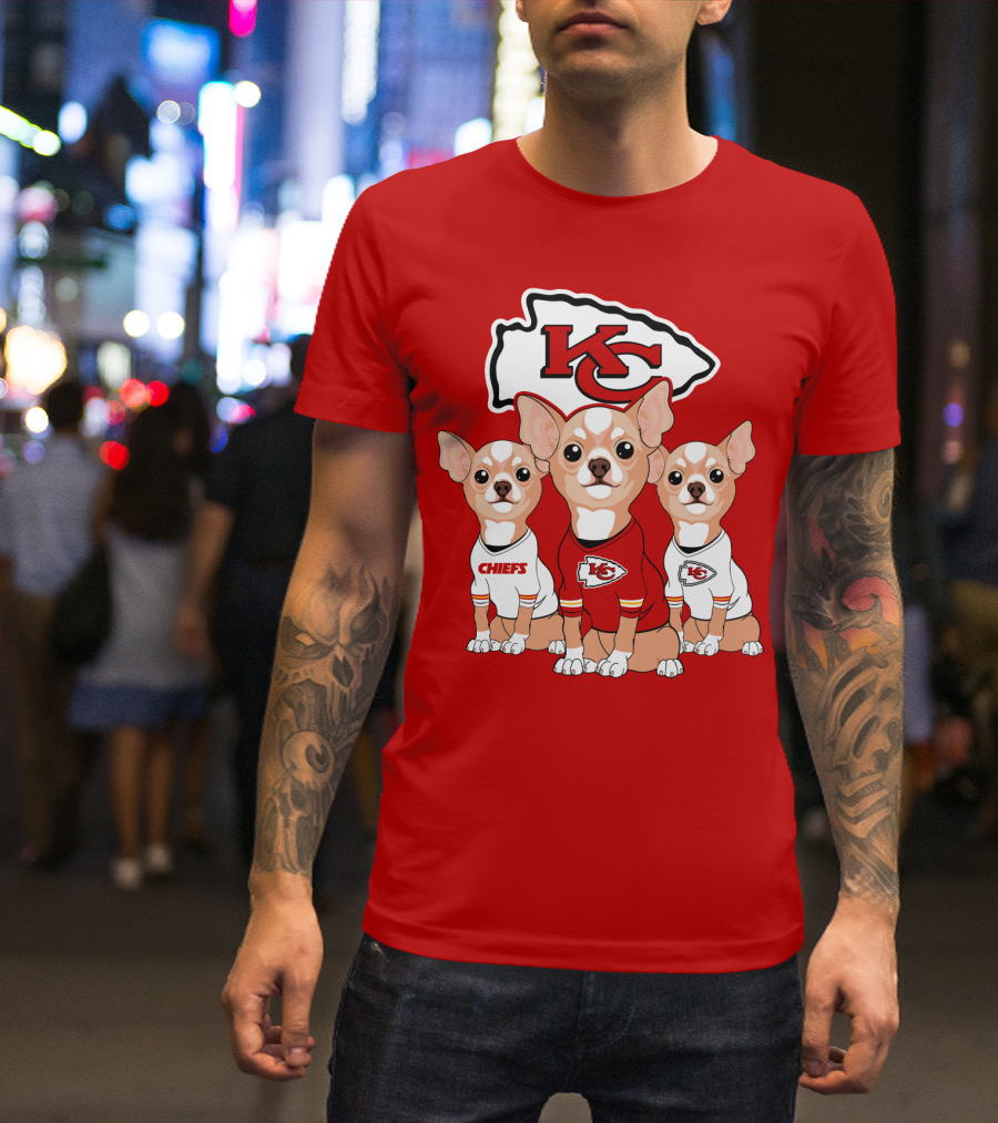 Kansas City Chiefs Chihuahuas T-Shirt