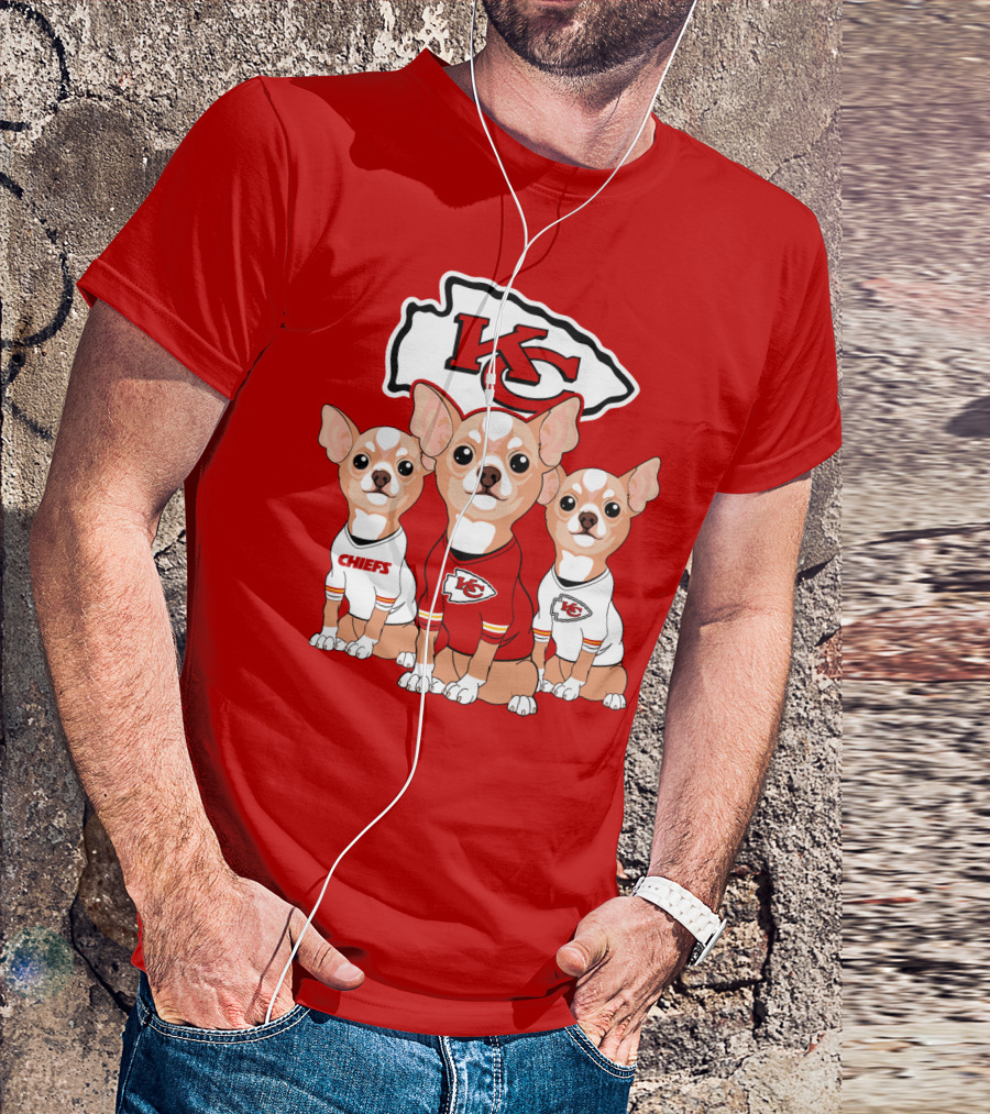 Kansas City Chiefs Chihuahuas T-Shirt