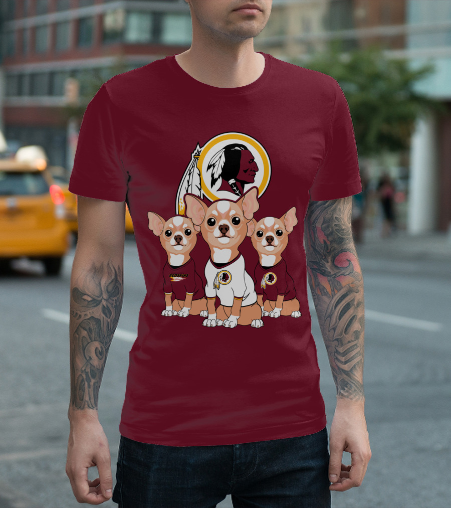 Redskins Chihuahua Trio T-Shirt