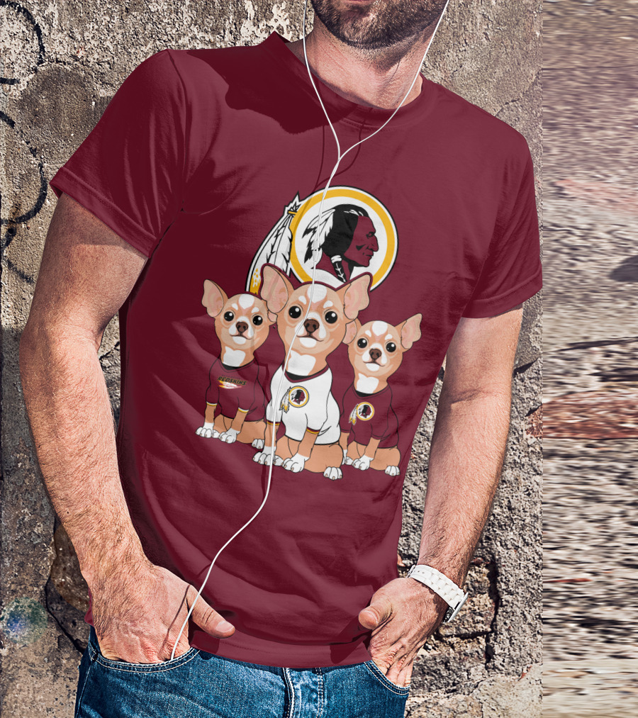 Redskins Chihuahua Trio T-Shirt