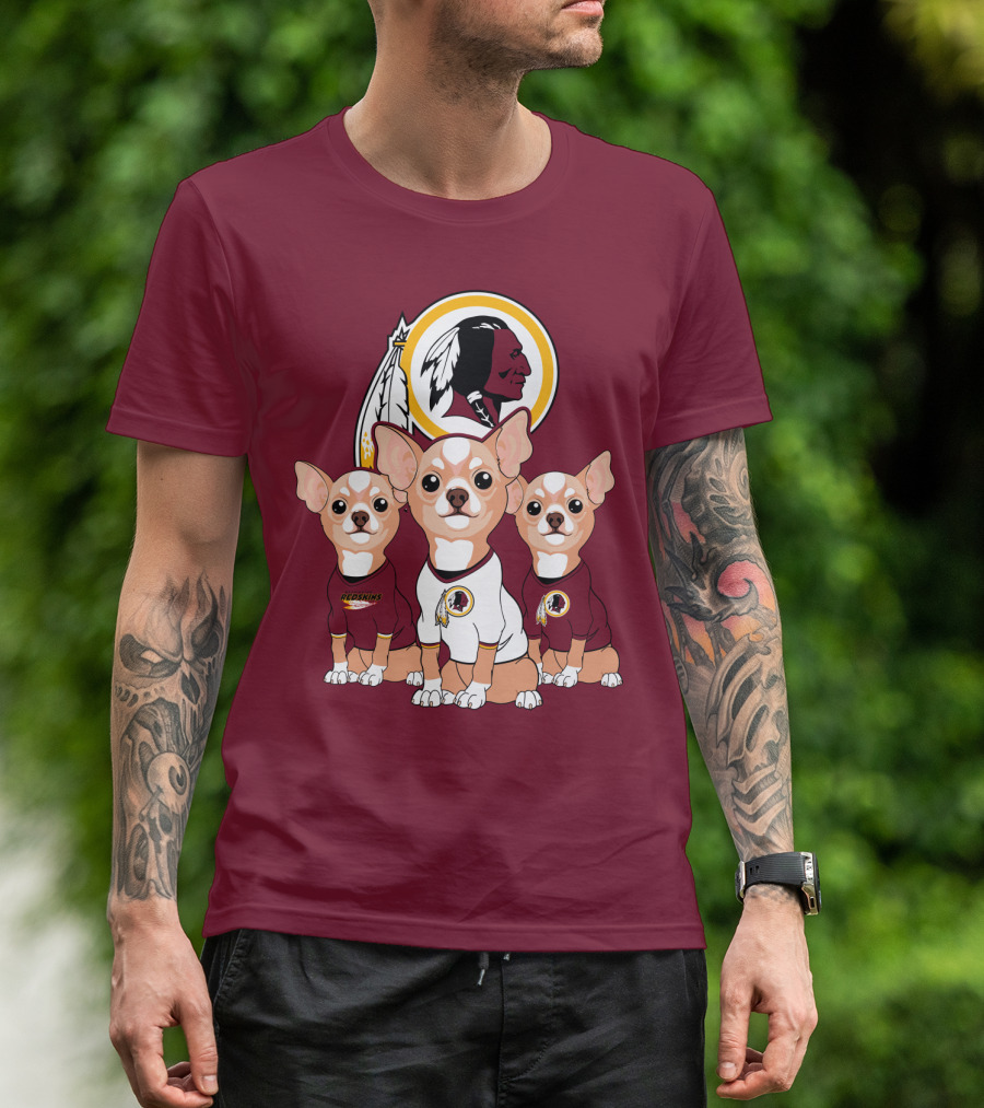 Redskins Chihuahua Trio T-Shirt