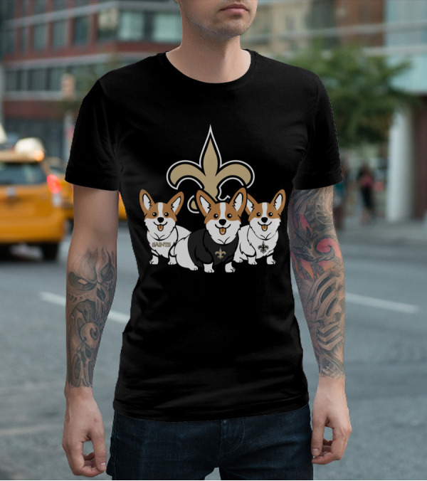 New Orleans Saints Corgi T-Shirt