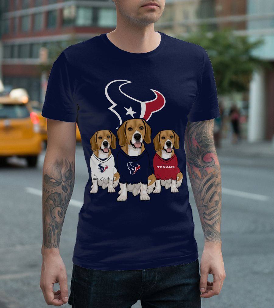 Houston Texans Beagle Trio T-Shirt