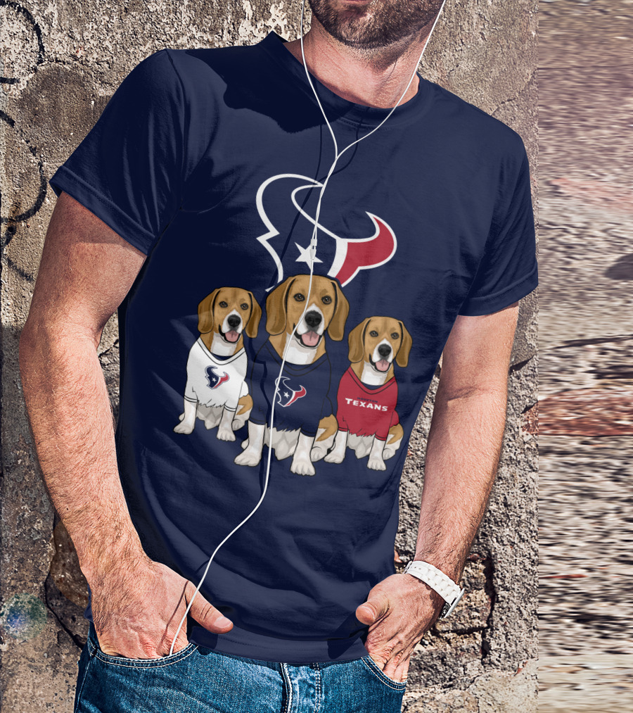 Houston Texans Beagle Trio T-Shirt