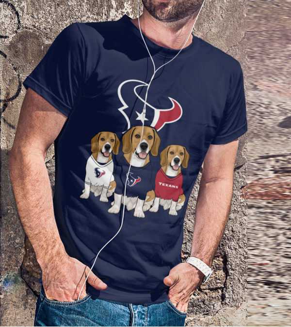 Houston Texans Beagle Trio T-Shirt
