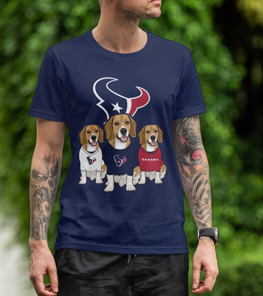 Houston Texans Beagle Trio T-Shirt
