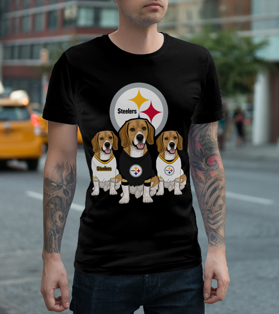 Steelers Beagle Trio T-Shirt