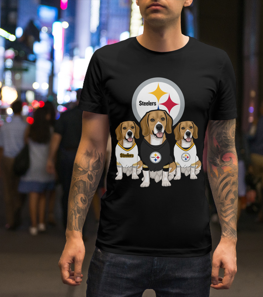 Steelers Beagle Trio T-Shirt