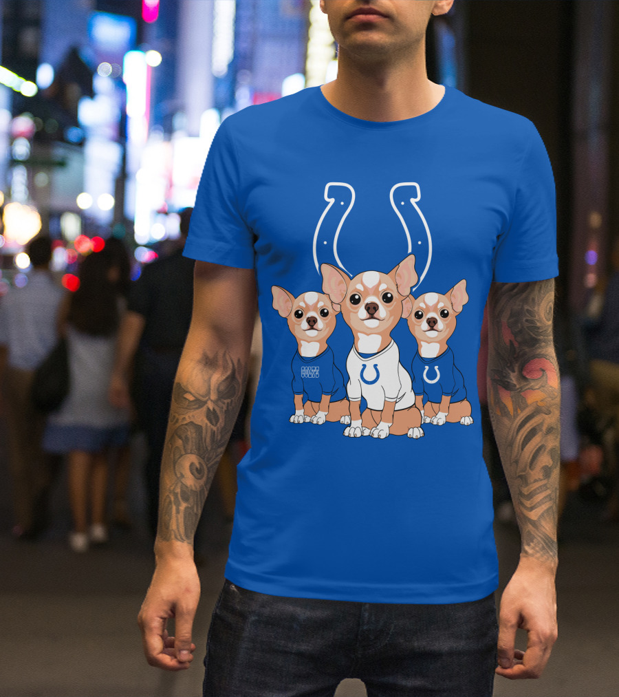 Indianapolis Colts Chihuahua Trio T-Shirt
