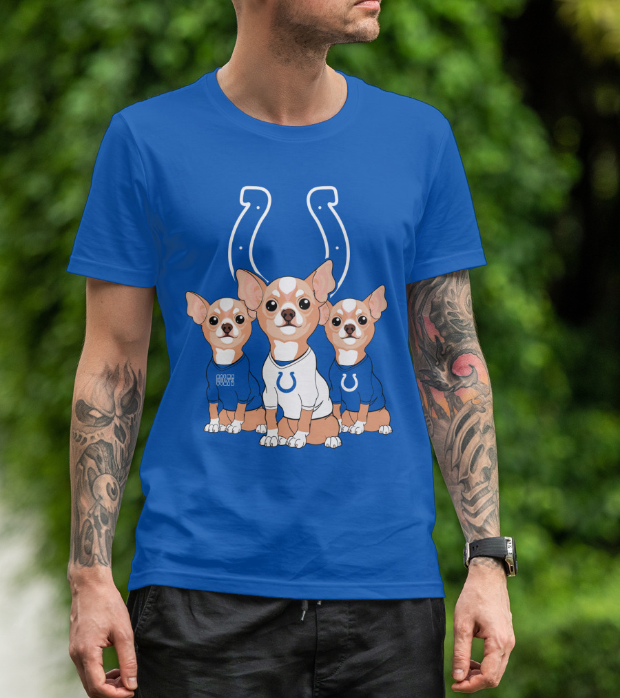 Indianapolis Colts Chihuahua Trio T-Shirt