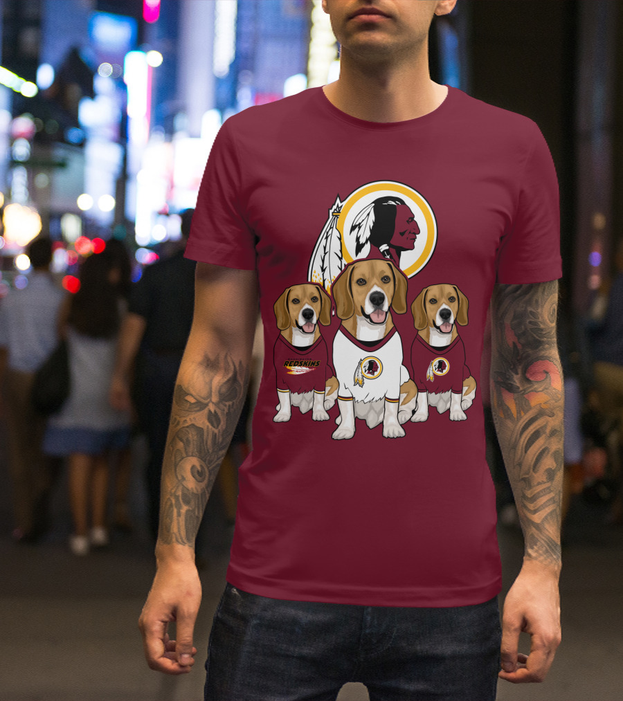 Washington Football Team Beagle Trio T-Shirt