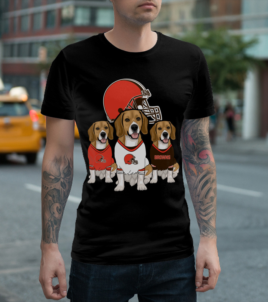 Cleveland Browns Beagles T-Shirt