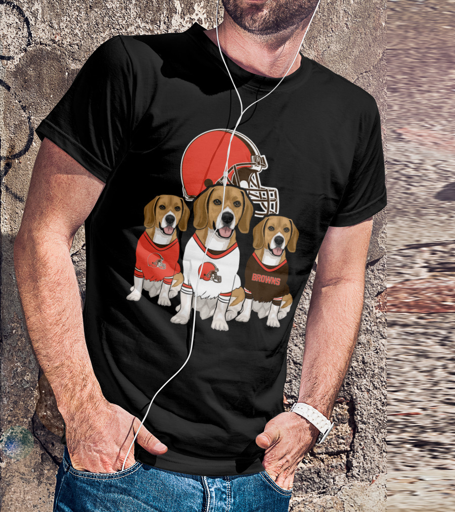 Cleveland Browns Beagles T-Shirt