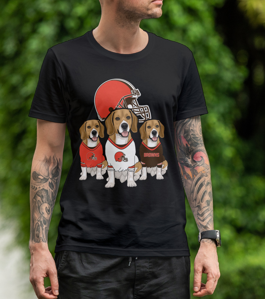Cleveland Browns Beagles T-Shirt