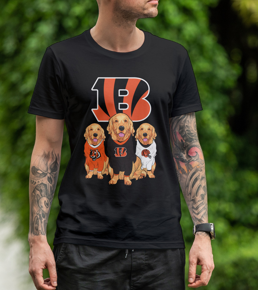 Cincinnati Bengals Beagle Dog Trio T-Shirt